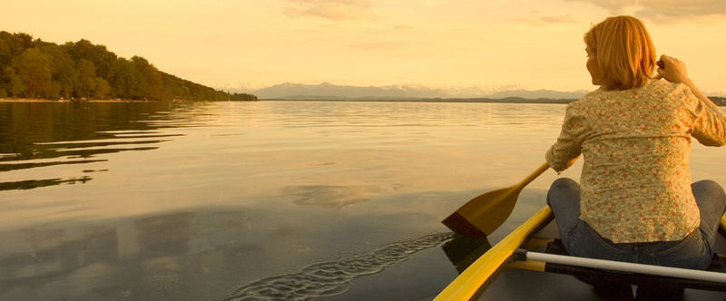 Weekend at last - Girl in a Canadian Canoe