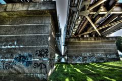 Weesp - Kanaalpad - Land Abutments of the Railway Bridge over the Amsterdam-Rhine Canal