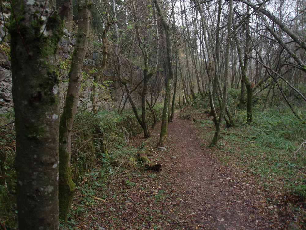 Weg an der Schutzmauer