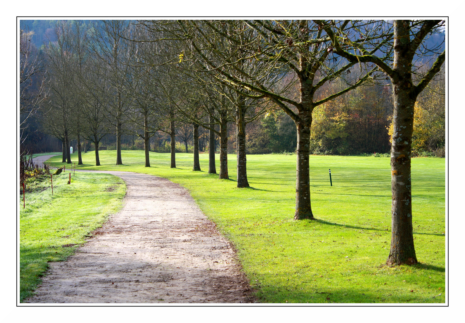 Weg auf dem Golfplatz in Starzach