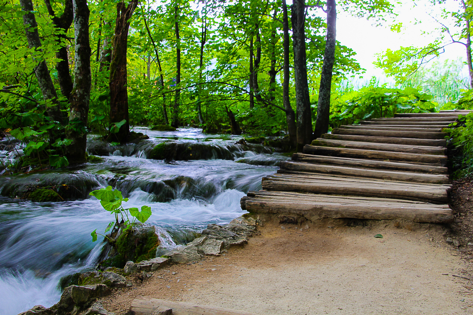 Weg bei den Plitvicer Seen