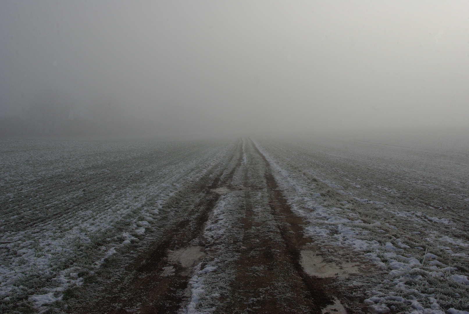 Weg in den Nebel...