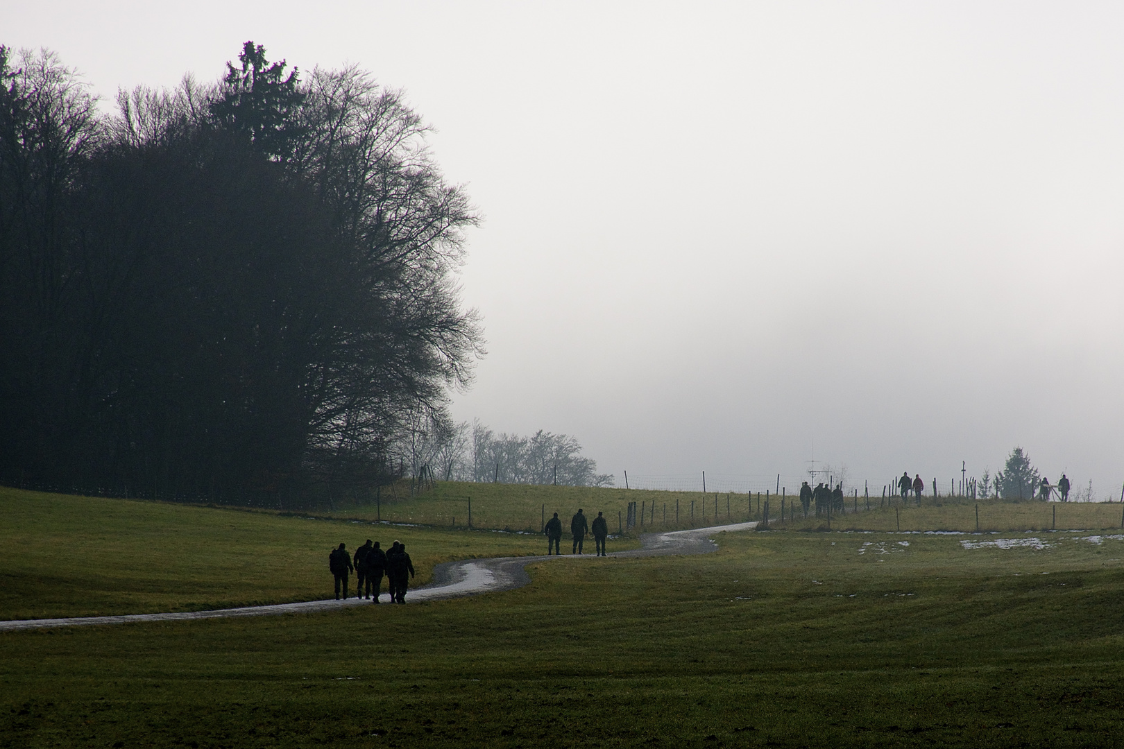 Weg in den Nebel