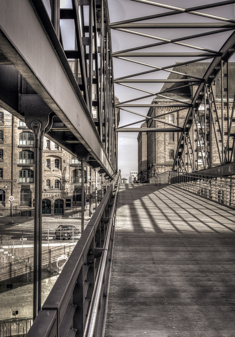 Weg in die Speicherstadt