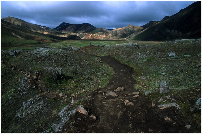 Weg in Landmannalaugar, Island