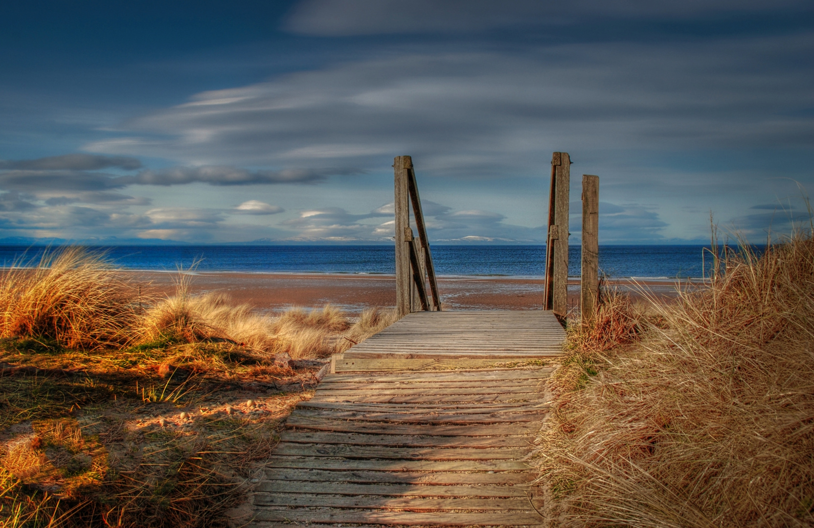 Weg ins Meer farbig