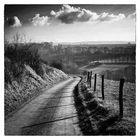 Weg mit Wolken in Südlimburg