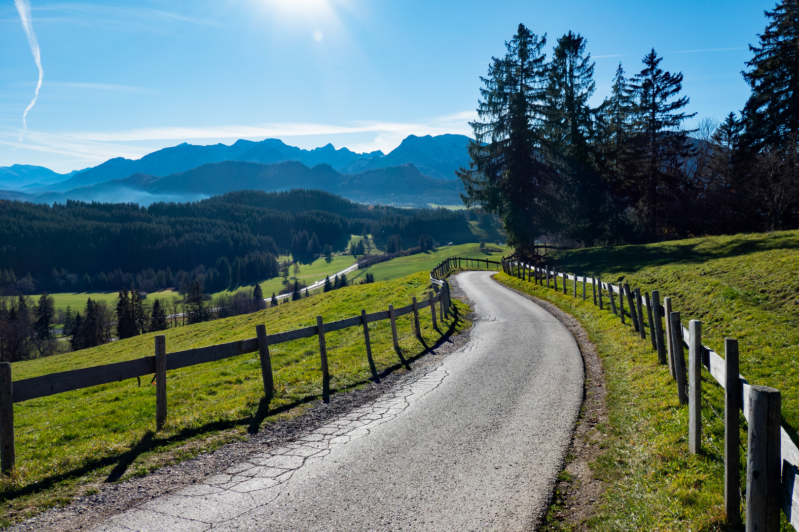 Weg von Zell zur Burgruine Eisenberg