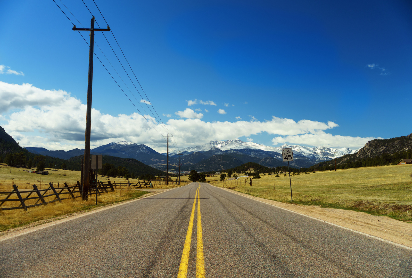 Weg zu den Rocky Mountains