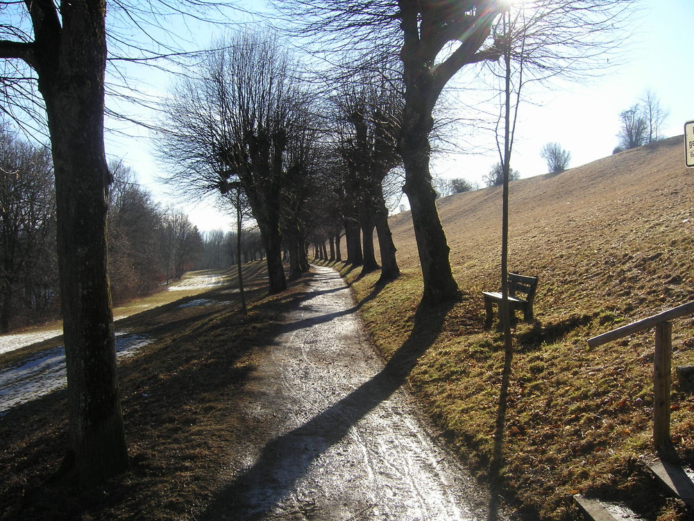 Weg zu einem schönen Tag