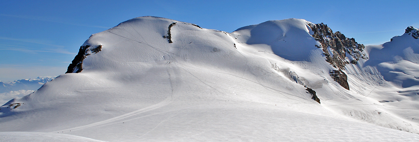 Weg zum Breithorn, für den uns ein Zeitfenster vom 03.-06. 08. zur Verfügung steht