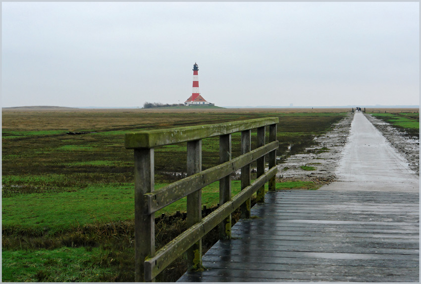 Weg zum Leuchtturm Westerhever