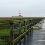 Weg zum Leuchtturm Westerhever