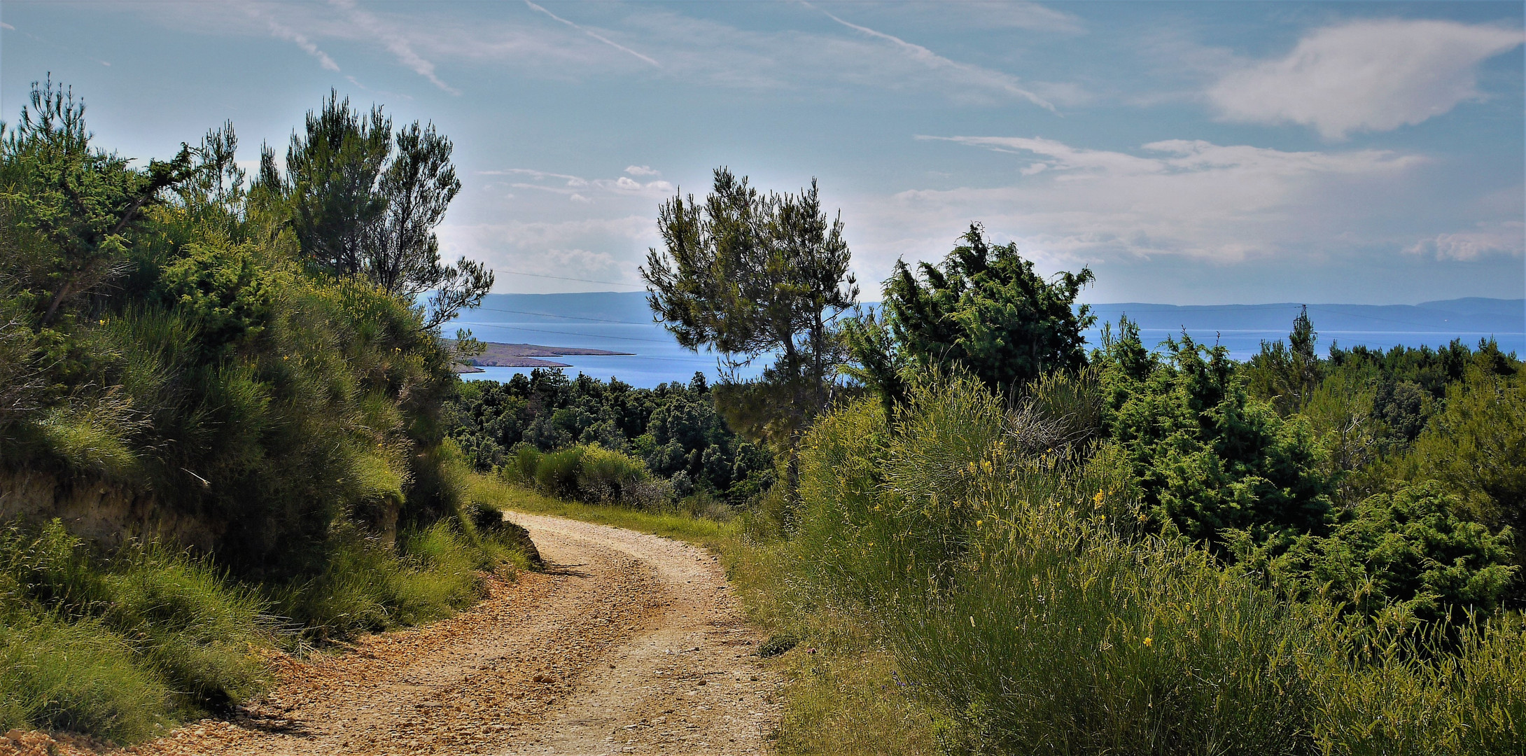 Weg zum Naturstrand Ciganka - Lopar / Insel Rab