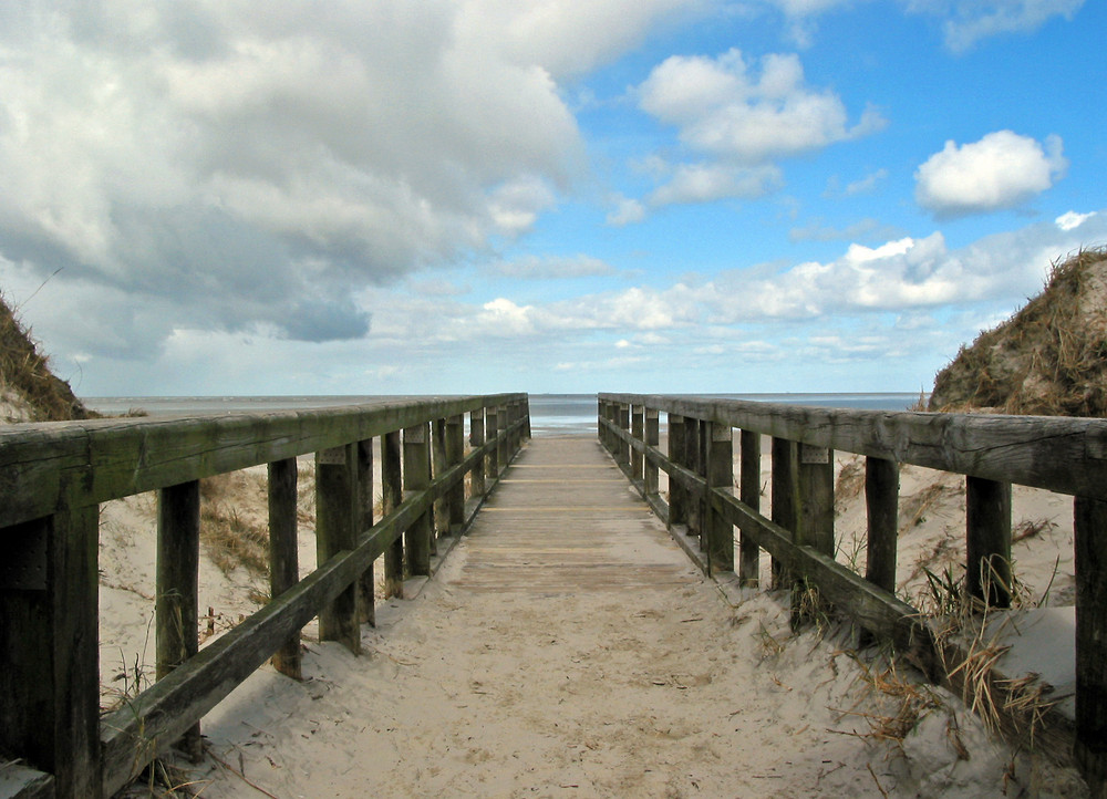 Weg zum Strand