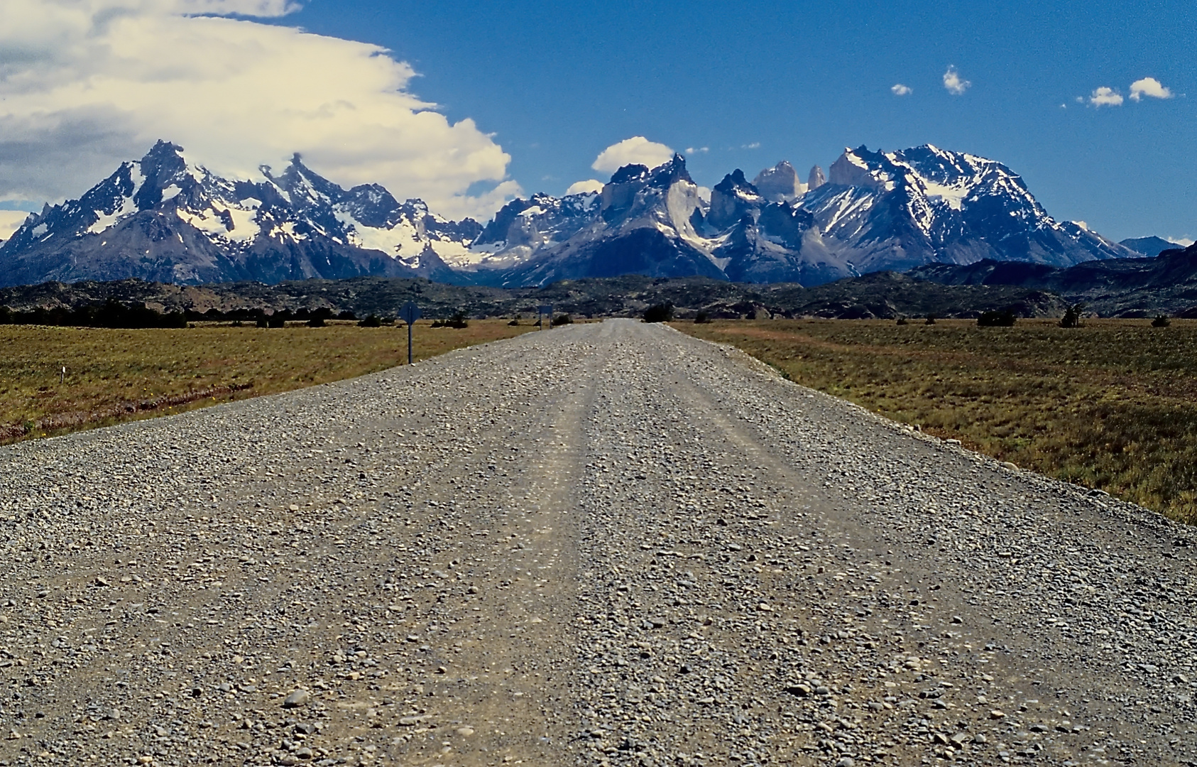 Weg zum Torres del Paine