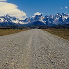 Weg zum Torres del Paine