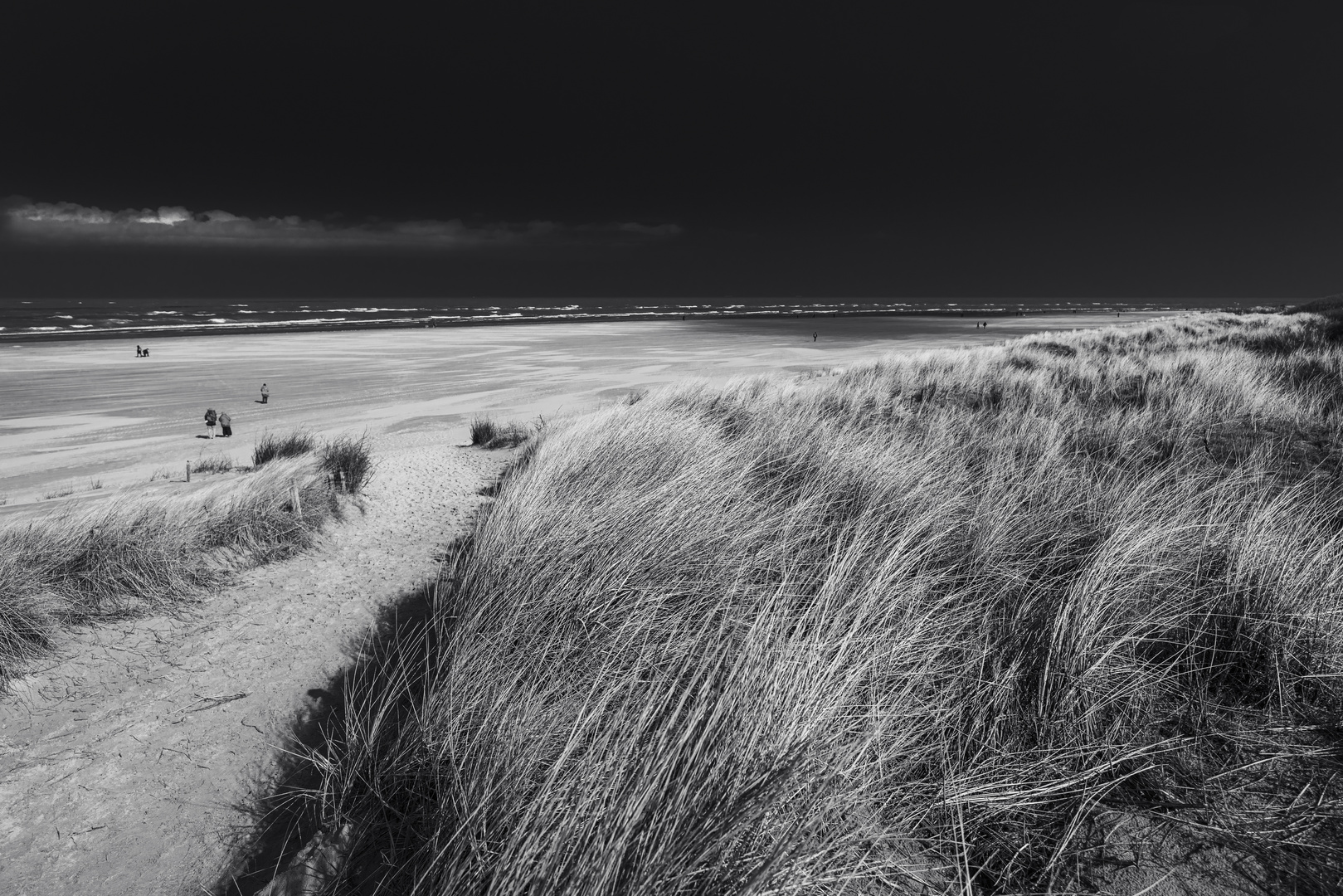 Weg zum unendlich langen Strand