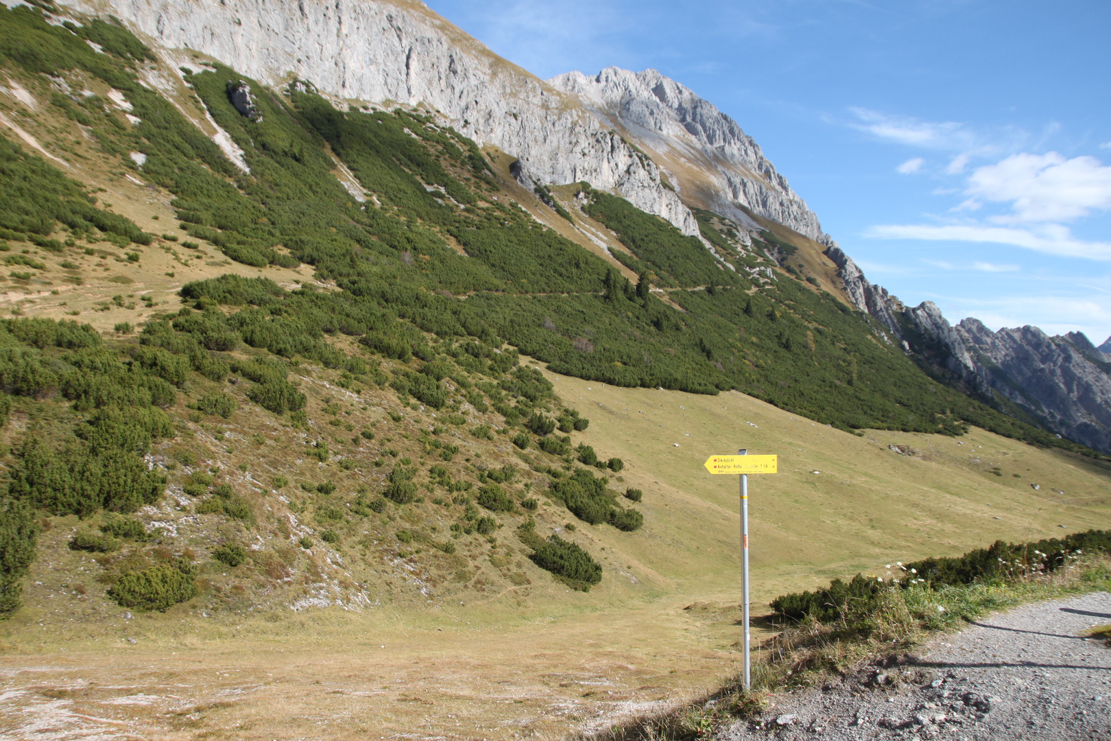 Weg zur Anhalter Hütte