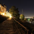 Weg zur Fahrradbrücke Dresden Pieschen