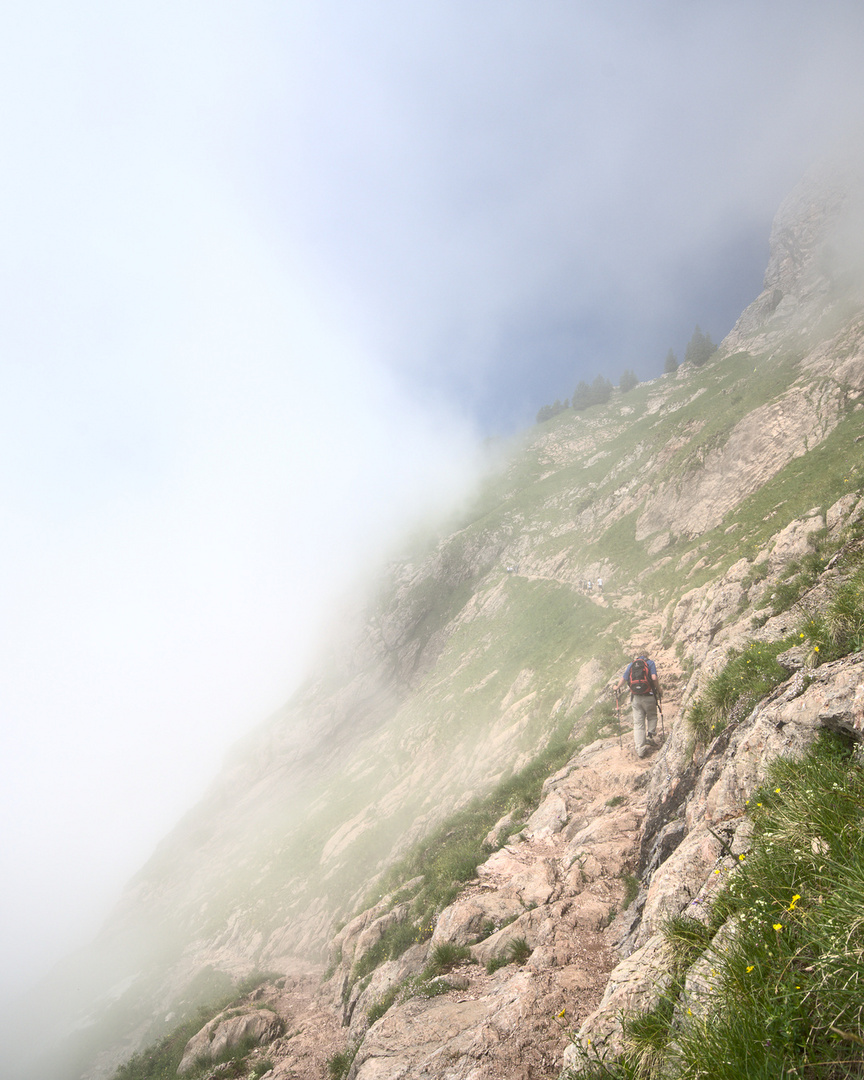 Wege des grossen Mythen in der Schweiz (1898m)