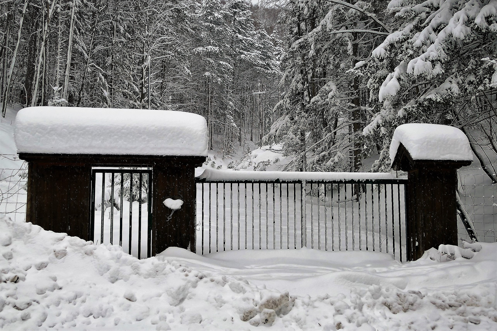 Wegen Schnee geschlossen 