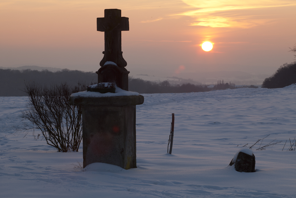 Wegkreuz auf dem Saargau