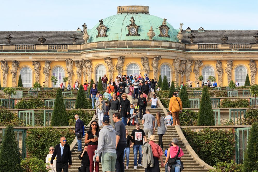 Wegweisende Touristen...