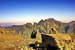 Wegweiser am Pico de Arieiro