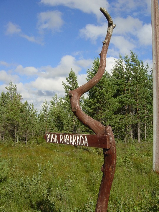 Wegweiser im Hochmoor