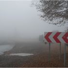 Wegweiser im Nebel