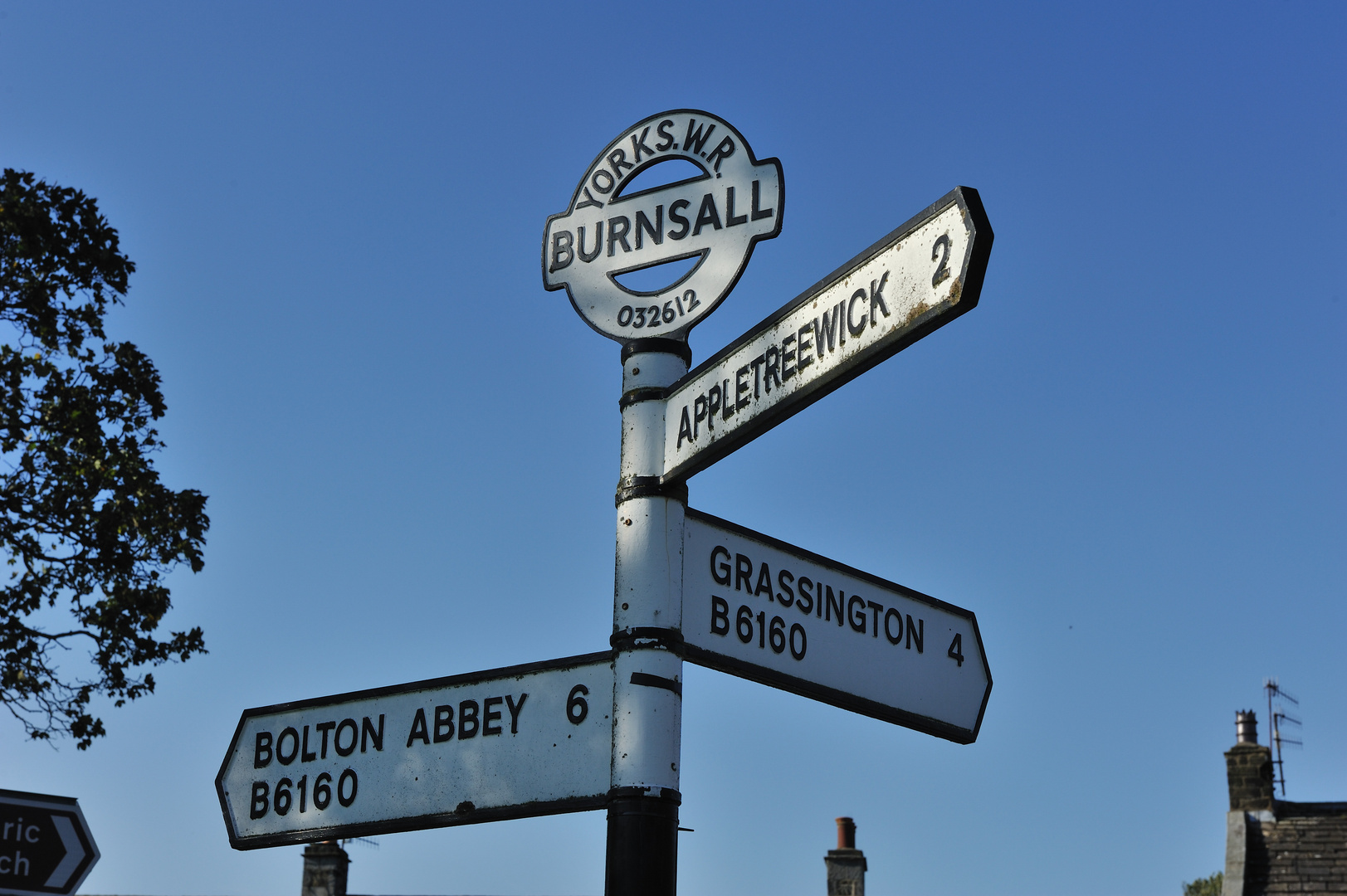 Wegweiser in Burnsall