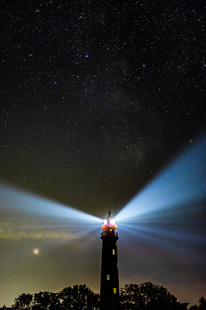 Wegweiser in der Nacht