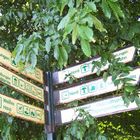 Wegweiser in die Vergangenheit - signpost in the past