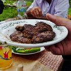 Wegzehrung Kebab) für den ausländischen Gast in Durca/Aserbeidschan.................