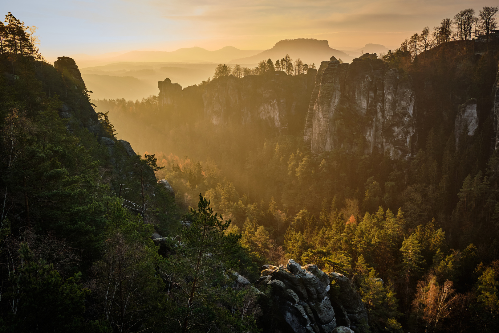 Wehlgrund im Morgenlicht