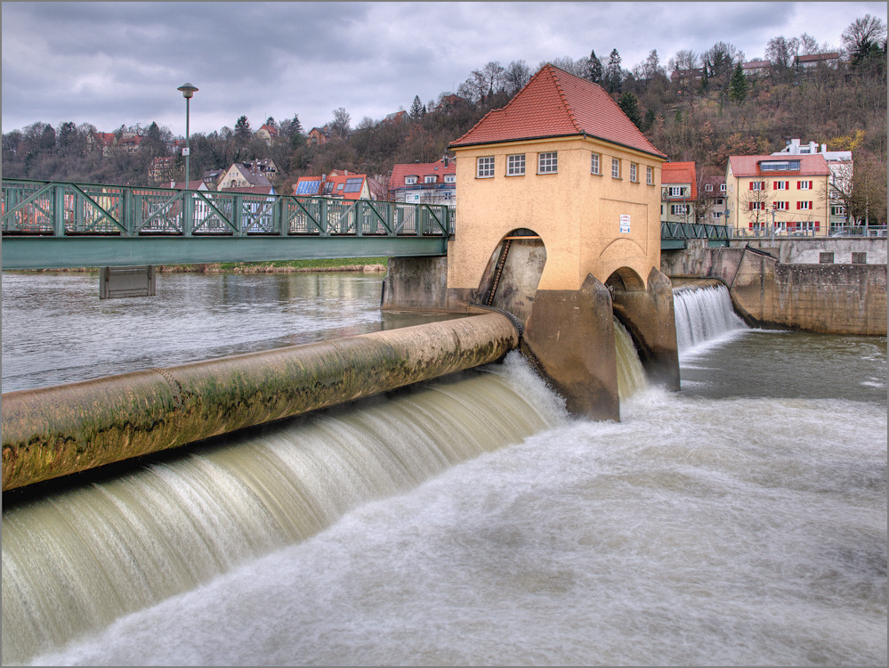 Wehr am Neckar in Tübingen HDR Foto & Bild deutschland, europe, baden