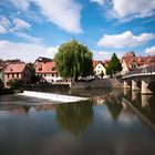 Wehr mit alter Schleifmühle - Lauf a. d. Pegnitz