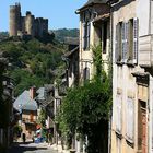 Wehranlage in Najac, Frankreich