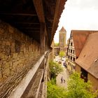 Wehrgang in Rothenburg ob der Tauber,...