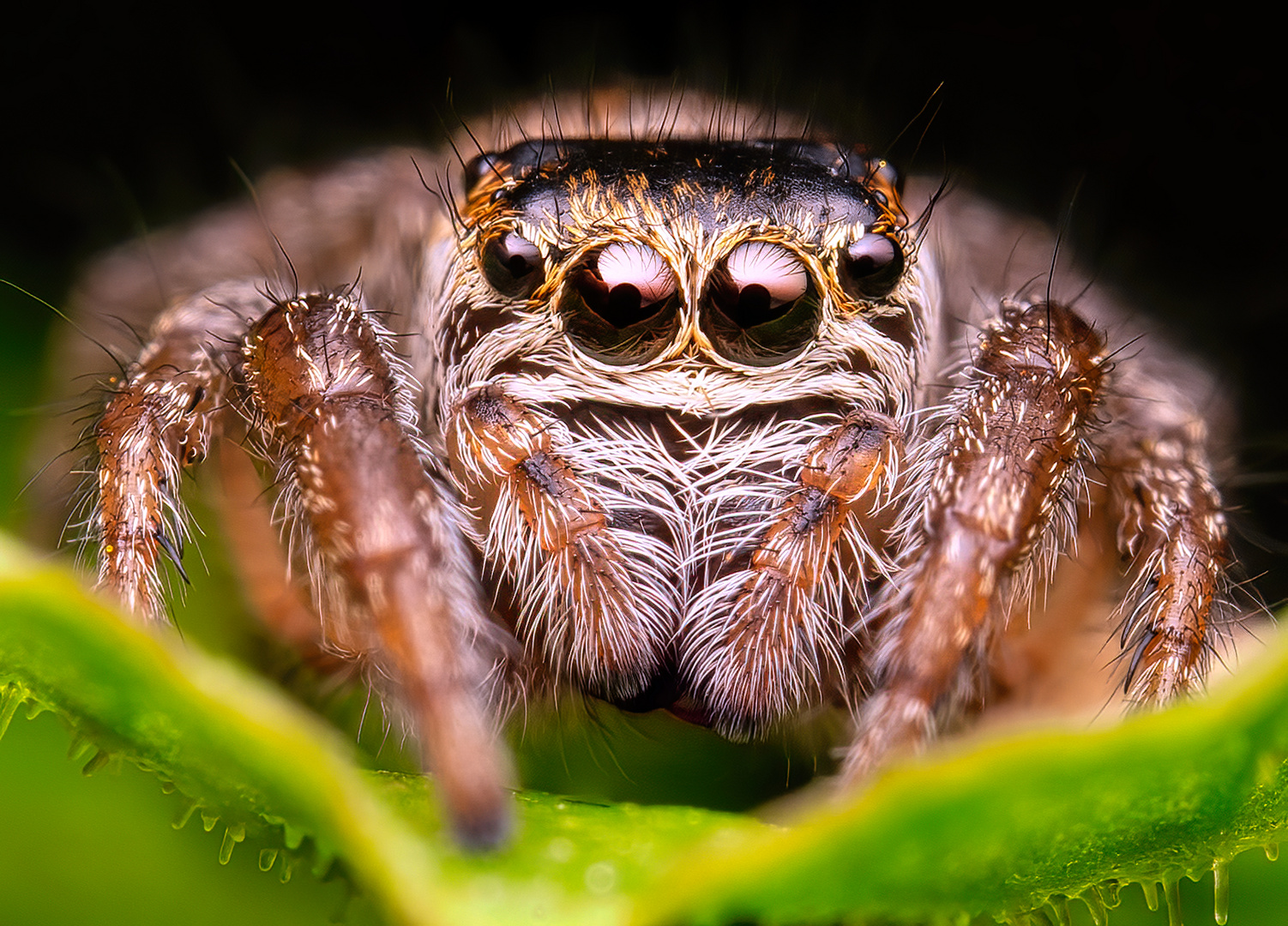 Weibchen echte Webspinne