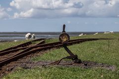 Weiche zur Schienenfahrt nach Nordstrandischmoor