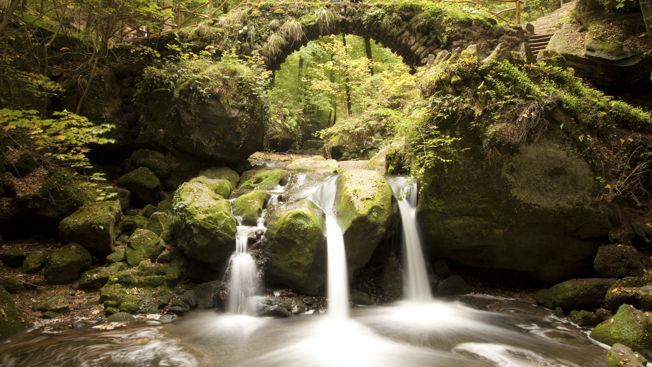 Weiches Wasser im Fall