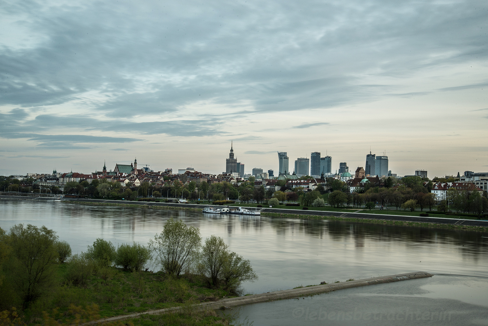 Weichsel Blick zur Muranowseite und Richtung Altstadt