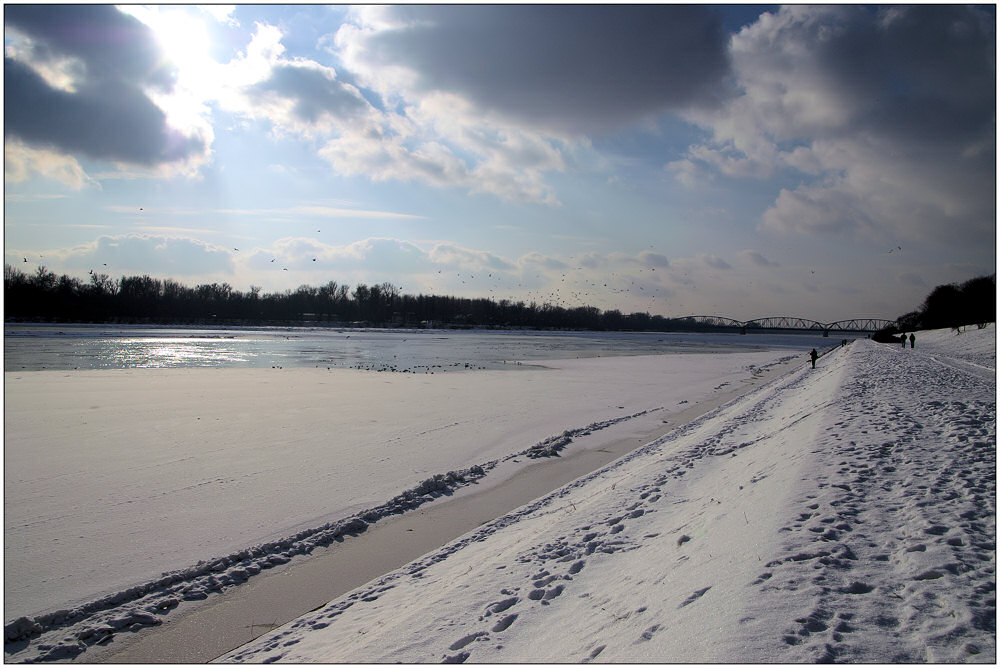 Weichsel Fluß in Torun