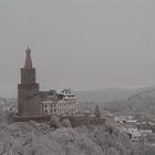 Weida, Lkr Greiz, Ostthüringen. Osterburg im Winter 2021