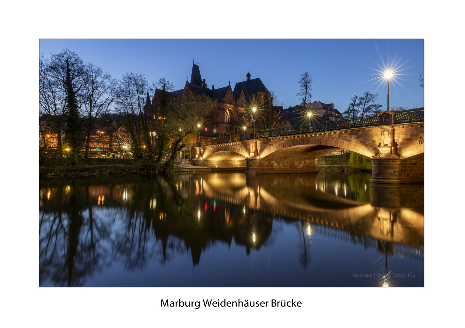 Weidenhäuser Brücke mit Rahmen