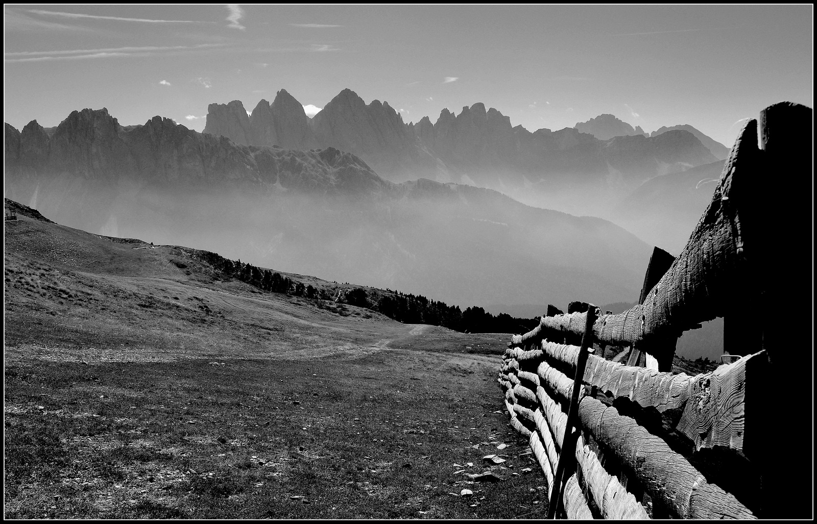 Weidezaun auf der Plose - Dolomiten -