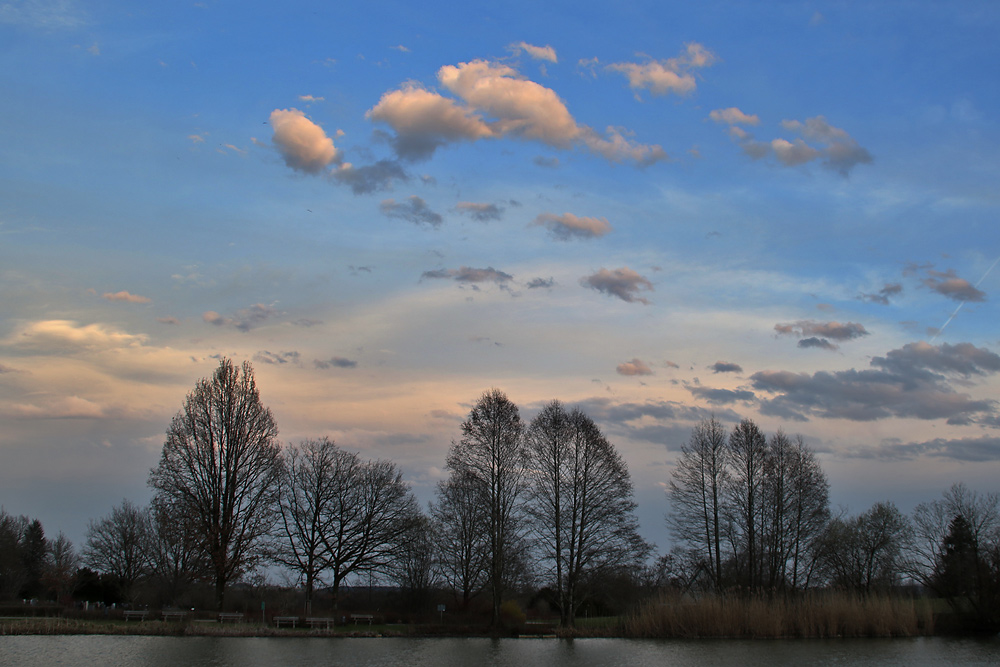 Weiher am Abend (ohne Wischeffekt)