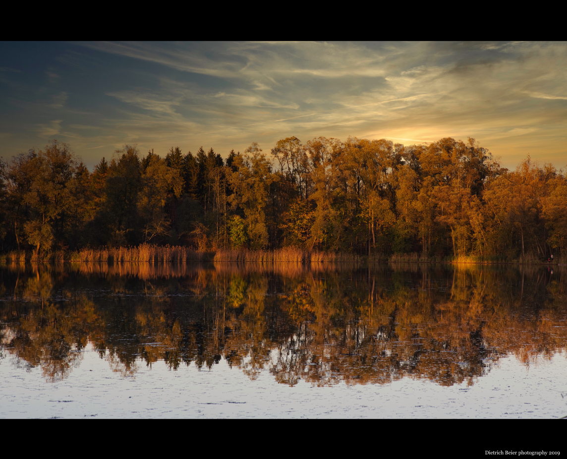 Weiher am Ende des Tages